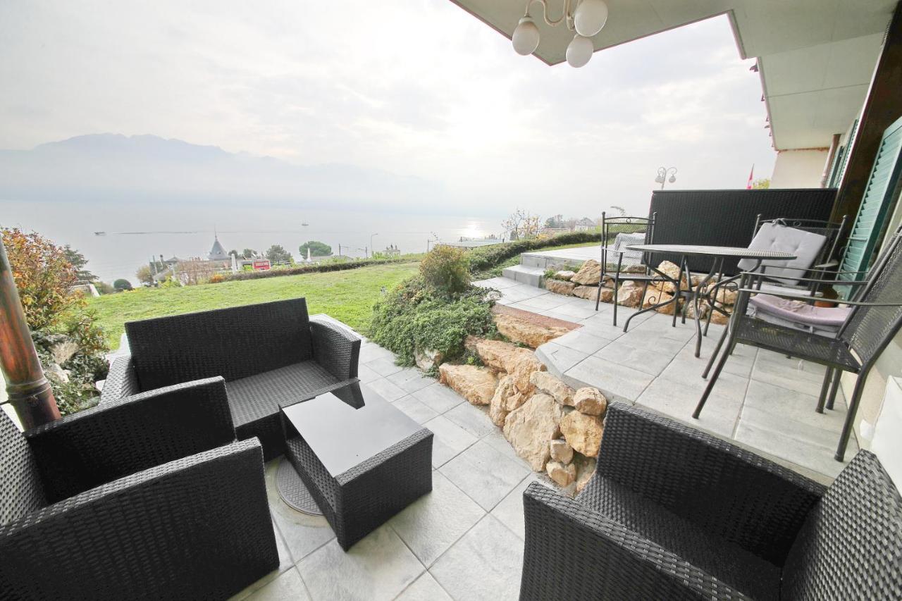 Corseaux Beach Rooms-Riviera Beach Apartments Веве Екстер'єр фото
