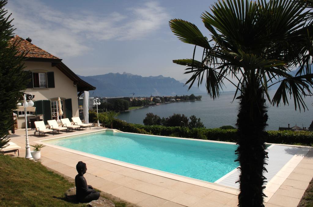 Corseaux Beach Rooms-Riviera Beach Apartments Веве Екстер'єр фото