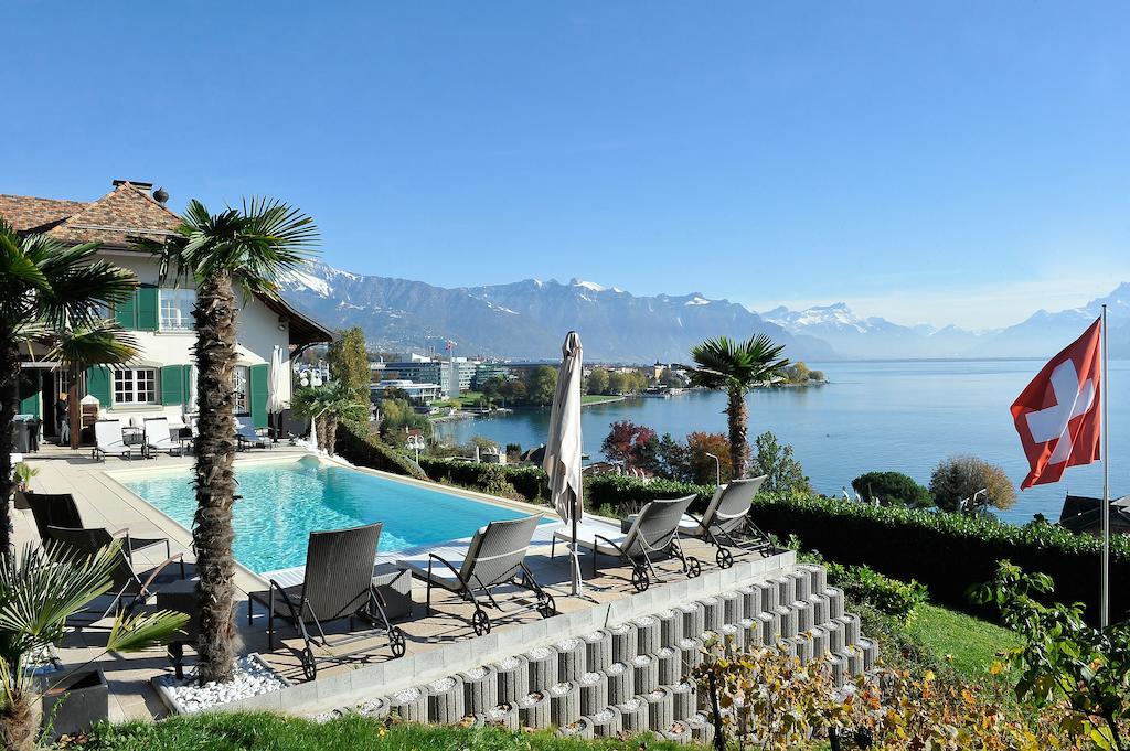 Corseaux Beach Rooms-Riviera Beach Apartments Веве Екстер'єр фото
